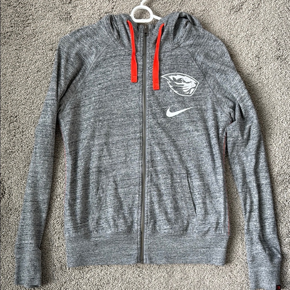Beavers Gray Nike Zip-Up